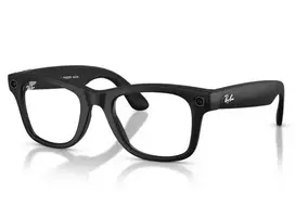 Ray-Ban Meta Wayfarer 4012 601SSB 53 GEN2 Rėmeliai matiniai juodi (Lęšiai skaidrūs su mėlynos šviesos filtru)