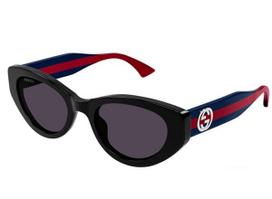Gucci GG1862S 004 black blue violet 52 Akiniai nuo saulės Moterims