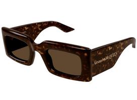 Alexander Mcqueen AM0433S 002 havana brown 50 Akiniai nuo saulės Moterims