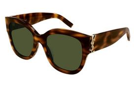 Saint Laurent SL M95/F 003 havana green 56 Akiniai nuo saulės Moterims
