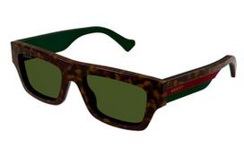 Gucci GG1301S 002 havana green 55 Akiniai nuo saulės Vyrams