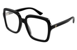 Gucci GG1318O 001 black transpare 55 Akinių rėmeliai Moterims
