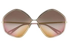 Chloè CH0065S 002 gold nude brown 65 Akiniai nuo saulės Moterims