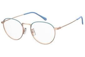 Polaroid Pld D396/g QWU/19 GOLD AZURE 53 Akinių rėmeliai Unisex