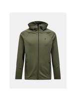 Bluza rozpinana Peak Performance Rider Essentials Zip Hood - pine needle/pine needle rozmiar: l