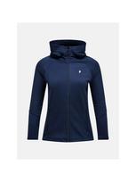 Bluza rozpinana damska Peak Performance Rider Essentials Zip Hood - blue shadow/blue shadow rozmiar: m