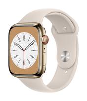 APPLE Watch Series 8 GPS + Cellular 45mm Stainless Steel Case with Sport Band