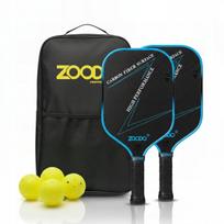 Pikelių raketės Zoodo P4 T700 anglies pluošto Gradient blue rinkinys 4 kamuoliukai
