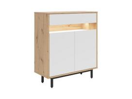 Komoda Gap, 90x108 cm, ruda/balta