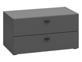 Spintelė prie lovos System 64, juoda