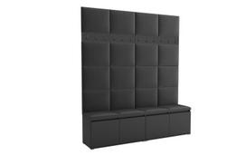 Luton 2 laisvai pastatoma drabužių kabykla – Black Board Furniture, 200 x 186 x 40 cm