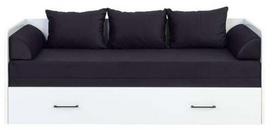 Sofa-lova Tetrix, juoda/balta