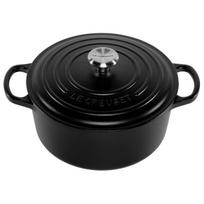 Virtuvės Indai - Le Creuset Signature Keptuvė 22cm Apvalaus Ketaus Juoda