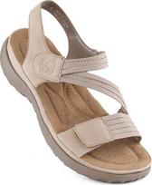 RIEKER Basutės moterims, Smėlio, Sandals