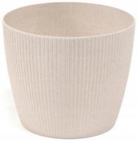 Plastikinio korpuso vazonas baltas 16 cm Magnolija Jumper, 16 cm