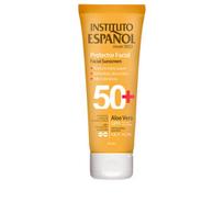Veido kremas nuo saulės Instituto Español Aloe Vera SPF50+ jautriai odai, atsparus vandeniui, 75 ml