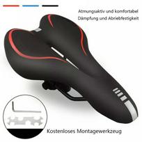 Dviračių sėdynės ir sėdynių užvalkalai, Patogus dviračio balnelis, Plati minkšta gelinė ergonomiška sėdynė MTB ir plento dviračiams (27 * 16 cm)