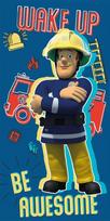 Vaikiškas rankšluostis Fireman Sam, 70x140 cm