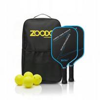 Zoodo P9 3D carbon blue piklbolo raketės rinkinys 4 kamuoliukai USAPA krepšys