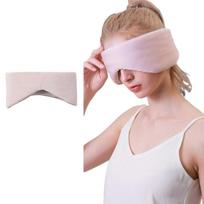 Dvipusė miego kaukė su ausų kištukais,  Rožinė+pilka