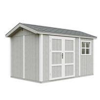 Aukščiausios kokybės sodo namelis 8,68 m² - H252x250x412 cm - su grindimis ir bitumine danga - TIMBELA M914A-TUNDRA GREY