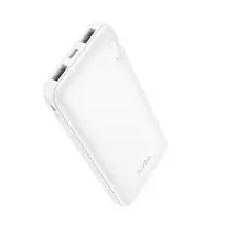 Hoco J128 Power Bank | 10,000 mAh | 10W | USB-A, USB-C, Micro USB | white