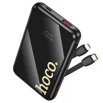 Hoco Q37 Power Bank | 10,000 mAh | 22.5W | PD, QC | USB-C, Lightning | black
