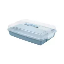 Curver Rectangular cake transport box, 45x29.5x11.1cm, blue