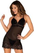 Obsessive Renelia Chemise & Thong - L/XL