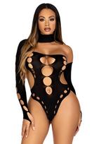 Seamless Thong Back Bodysuit Black - Onesize