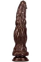 Silicone Dildo Monster Bark Brown 26 cm