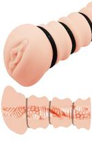 Masturbating Vagina Sleeve With Rings
