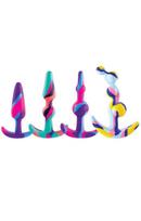 Colorful Silicone Butt Plug Training Set