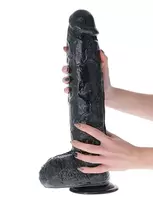 Augustus Extreme Dildo Black 43 cm
