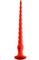Stretch Worm Long Dildo Red 55cm