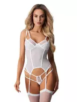 Obsessive Arrowel Corset White - XXL/XXXL
