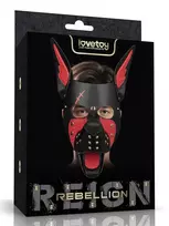 Rebellion Reign Scarred Alpha Pup Mask Red