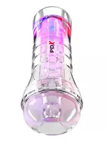 PDX Elite ViewTube XXL See-Thru EZ-Grip LED Stroker