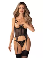 Obsessive Euridia Corset & Tanga - XL/XXL