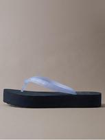 CALVIN KLEIN Moteriškos paplūdimio šlepetės, FLATFORM  FLIP FLOP MET TPU