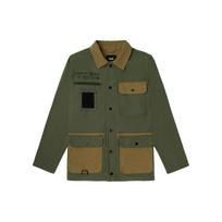 Vans Patchwork Utility Coach Jacket Men Outerwear Military-Green VN0A4RQ4Z5E S