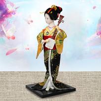 Japonijos Kimono Geišos Lėlė Kolekcionuojami daiktai Figūrėlė Statulėlė Dovana Skulptūra Azijietiška Statula Kabuki