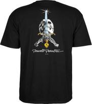Powell Peralta kaukolės ir kardų marškinėliai S juoda