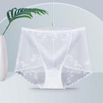 Seksualios Seksualios Tuščiavidurės Nėrinukų Kelnaitės Didelio Dydžio Apatiniai Moterims Kelnaitės Aukštas Juosmuo Apgaubiančios Klubus Nespaudžiančios Moteriškos Kelnaitės L balta