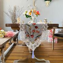 Lace Table Flag, Chest of Drawers, TV Cabinet, American Table Flag, Piano Top Cover, Bed Flag, French Tablecloth 40*70cm