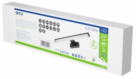 Šviestuvas sieninis GTV Catania, LED, 4000 °K, 1 x 8 W, juoda sp. / juoda sp.