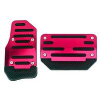 Automobile Manual Stop Pedal Modified Brake Throttle Clutch Aluminum Alloy Pedal Non-slip Pad Stainless Steel Universal White black