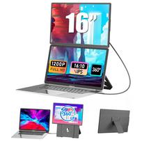 Siaviala N2 16  Nešiojamas monitorius | 1920x1200 IPS | 360° Sukamas ir magnetinis | Itin plonas 0,76 kg