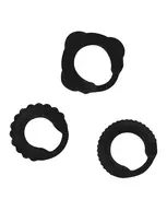 Addicted Toys Penis Ring Set Black