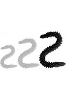 DoublePlayz Double Dildo Scolop Black 60 cm